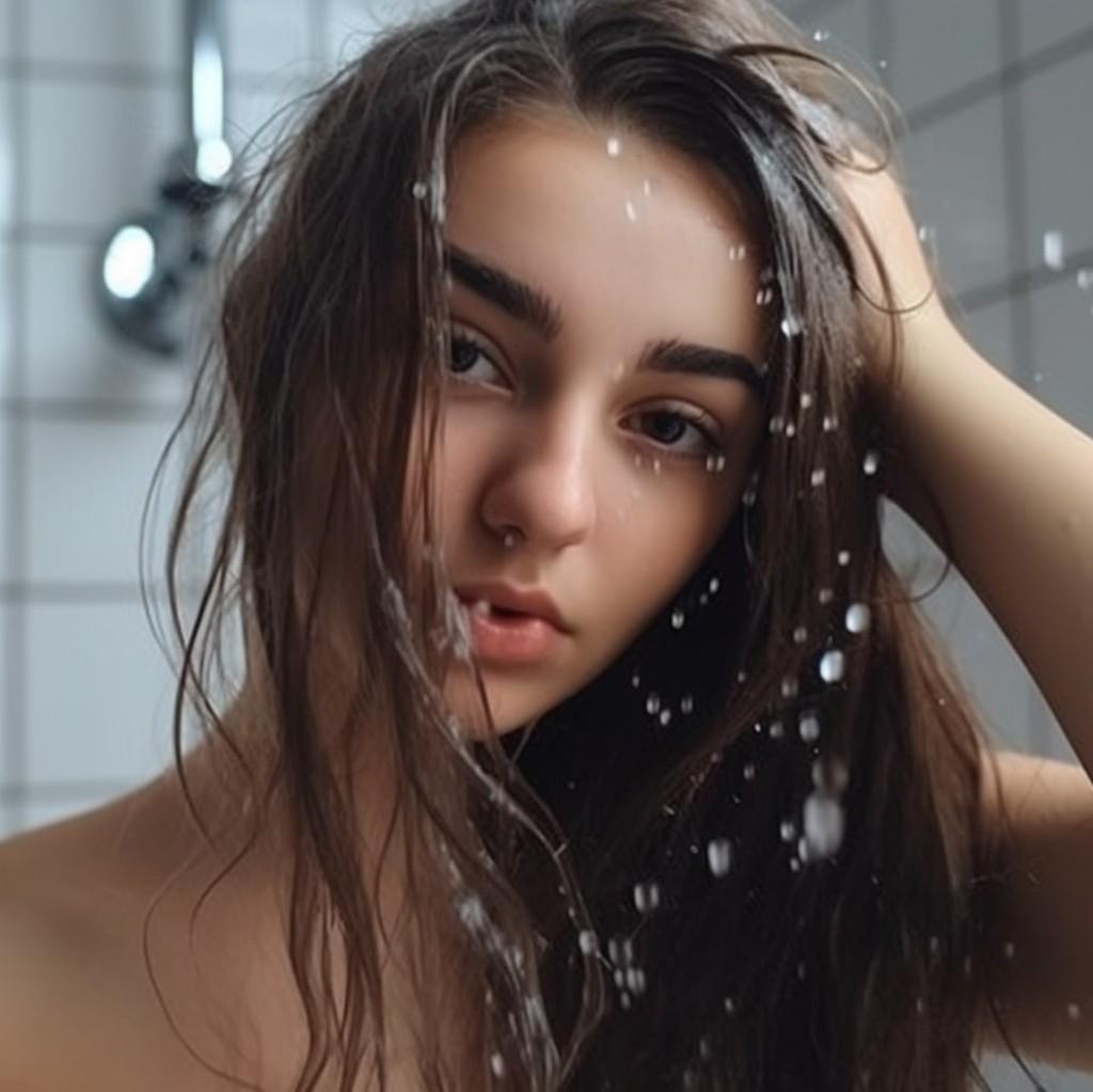 Senwater_a_20_years-old_beautiful_girl_wash_face__with_jeans_lo_3d0d507f-3515-42e1-a506-1c31b890b70e_cr
