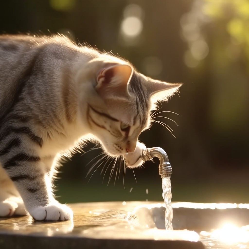 Senwater_a_cute_cat_drinking_water_from_faucet_sunny_4K_1d88b237-9461-4de4-9cee-b7ab7ca351bc_cr